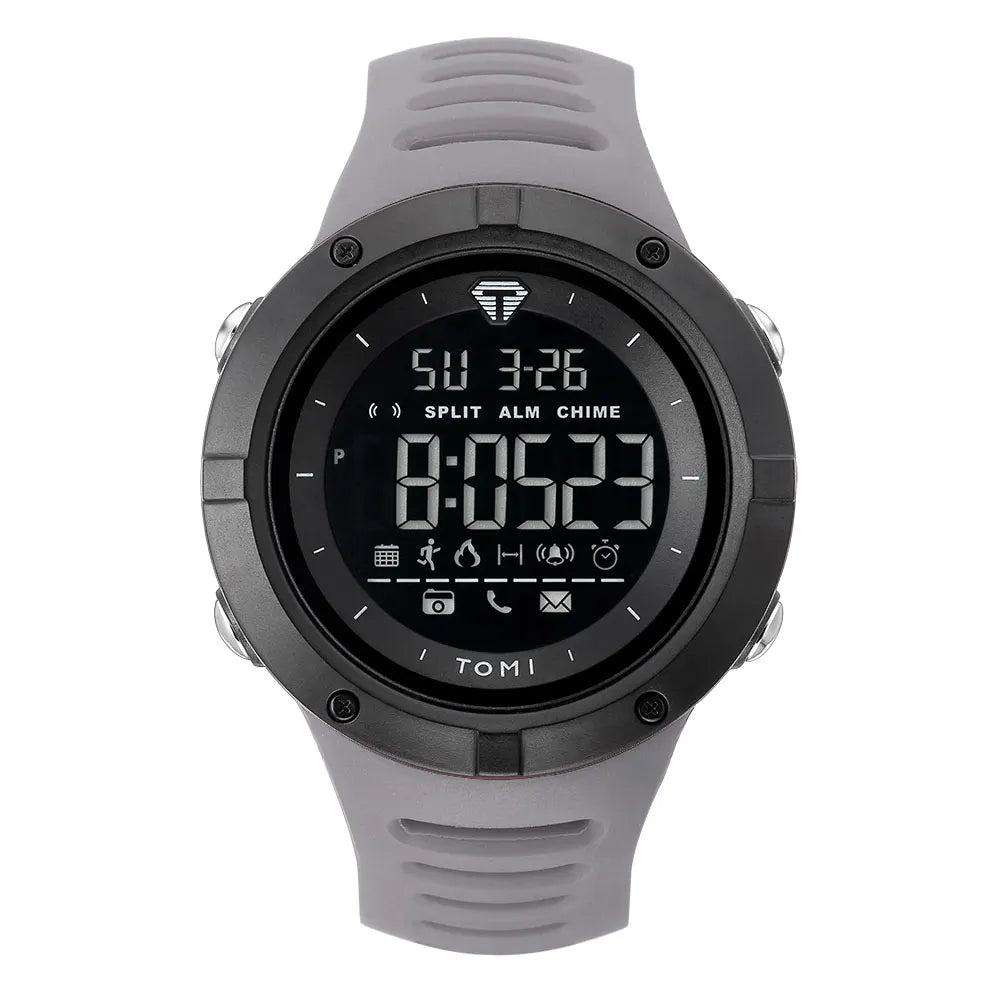 Relógio masculino TOMI Night Glow à prova d'água moda digital TPU material relógio esportivo