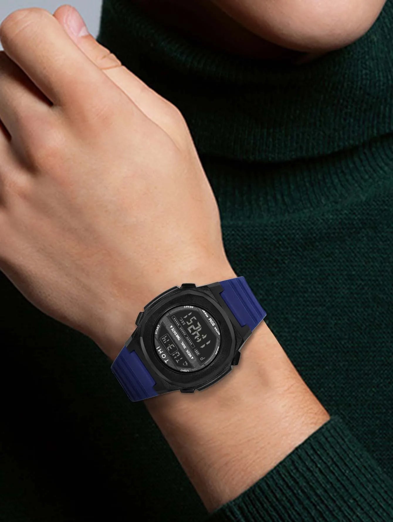 TOMI Moda Minimalista Relógio Digital Masculino e Feminino Data Esportes ao Ar Livre Relógio Eletrônico Estudante À Prova D 'Água