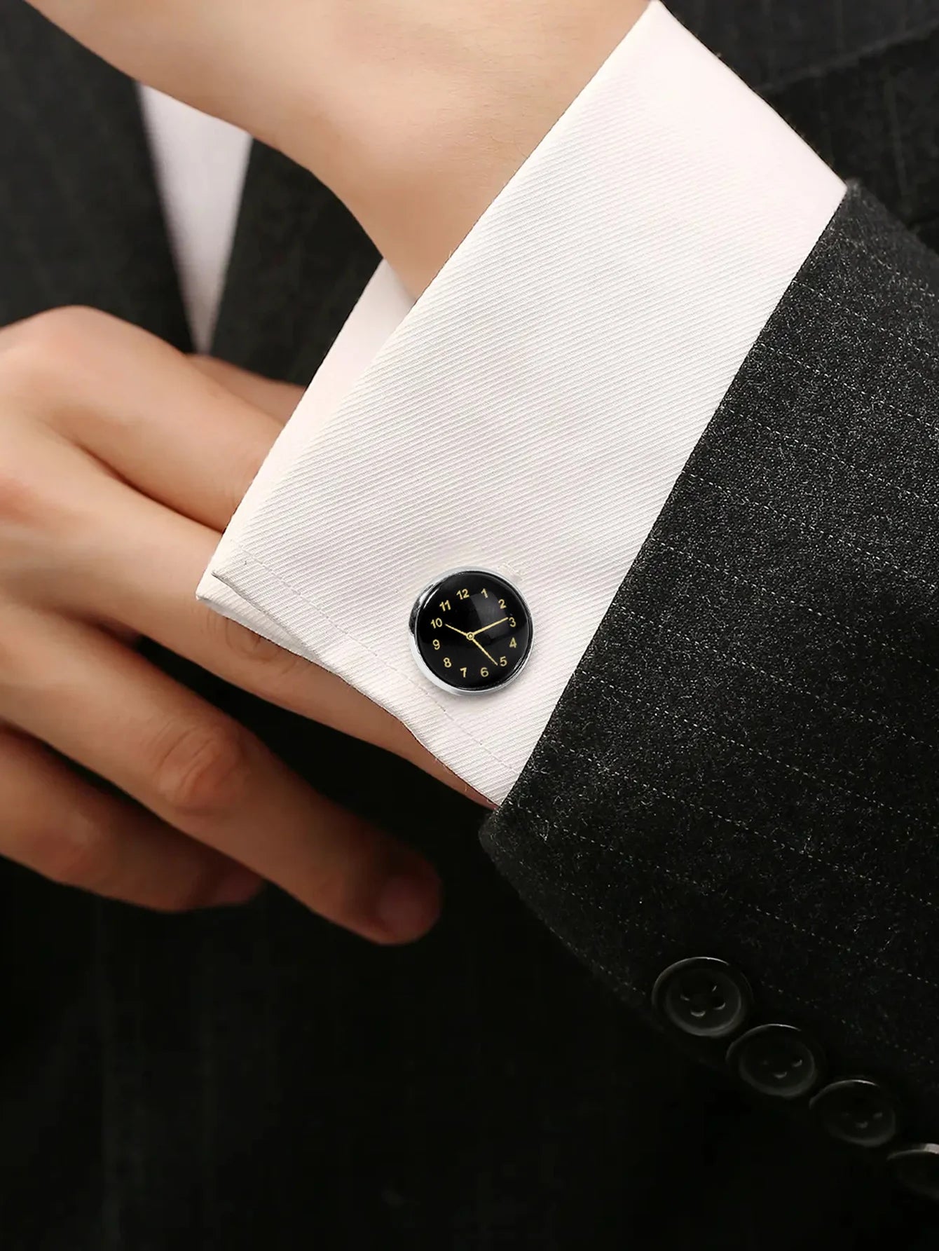 Venda quente tomi masculino 4 pçs caixa de presente conjunto relógio minimalista casual masculino relógio de quartzo gravata clipe manga fivela relógio presente relojes
