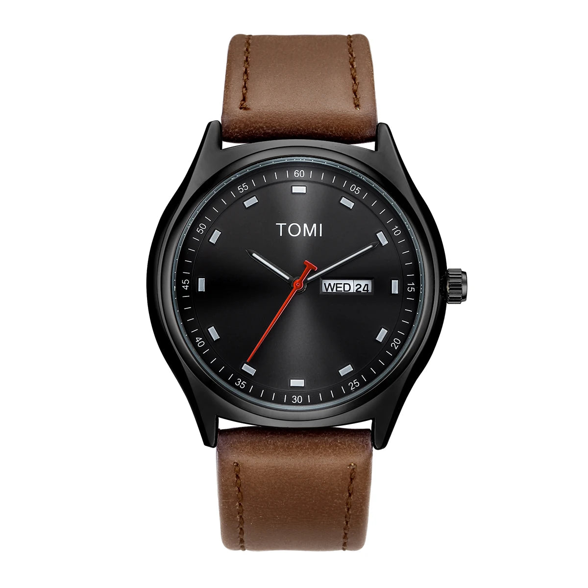 Tomi relógio masculino minimalista negócios casual relógio de quartzo masculino e feminino calendário elegante e versátil relógio de quartzo