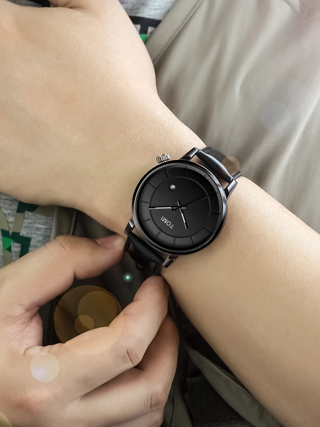 TOMI Relógio Masculino de Luxo Moda Original Marca Negócios Relógio de Quartzo Masculino