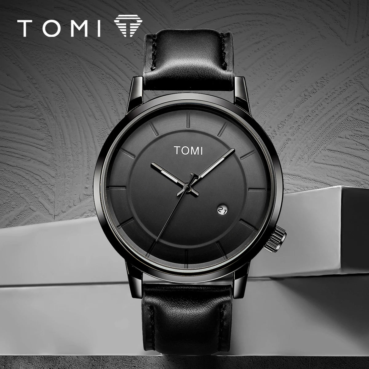 TOMI Relógio Masculino de Luxo Moda Original Marca Negócios Relógio de Quartzo Masculino