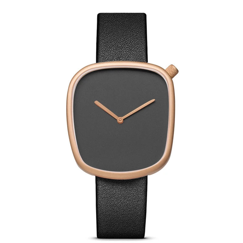 Tomi relógio minimalista masculino quadrado moda ultra fino relógio minimalista feminino de alta qualidade elegante relógio de quartzo presente