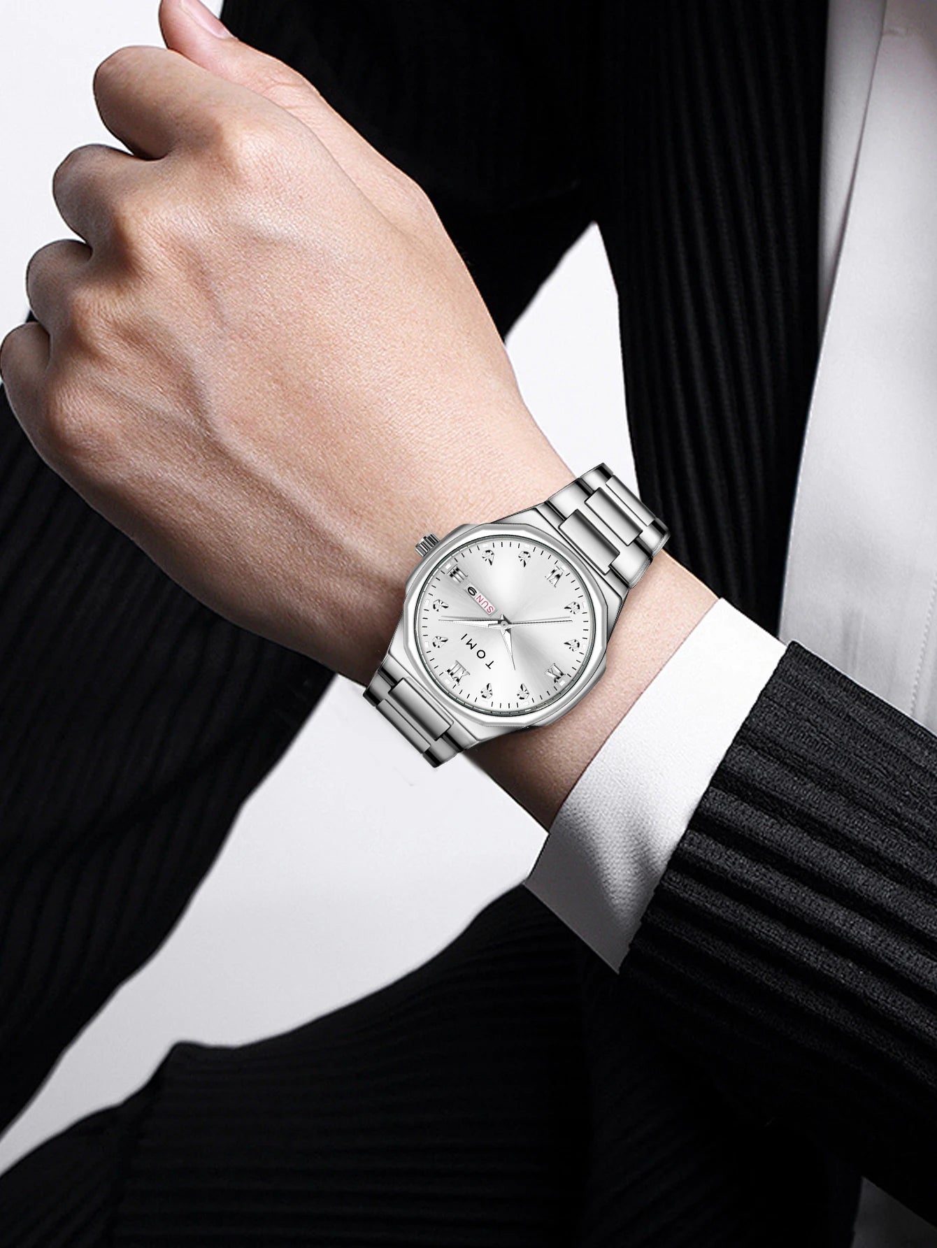 Relógio masculino TOMI moda minimalista luxuoso relógio de pulso masculino relógio de quartzo