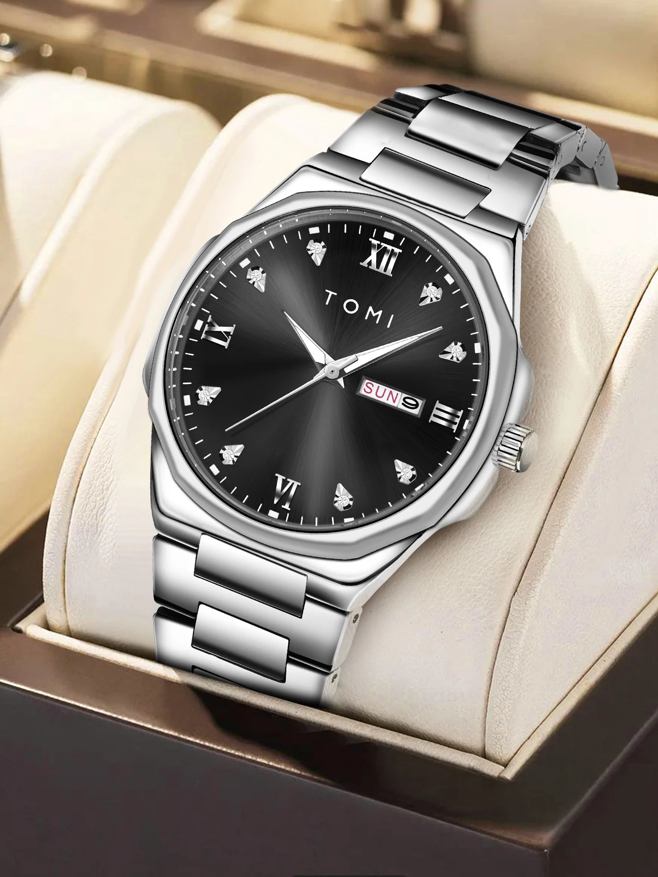 Relógio masculino TOMI moda minimalista luxuoso relógio de pulso masculino relógio de quartzo