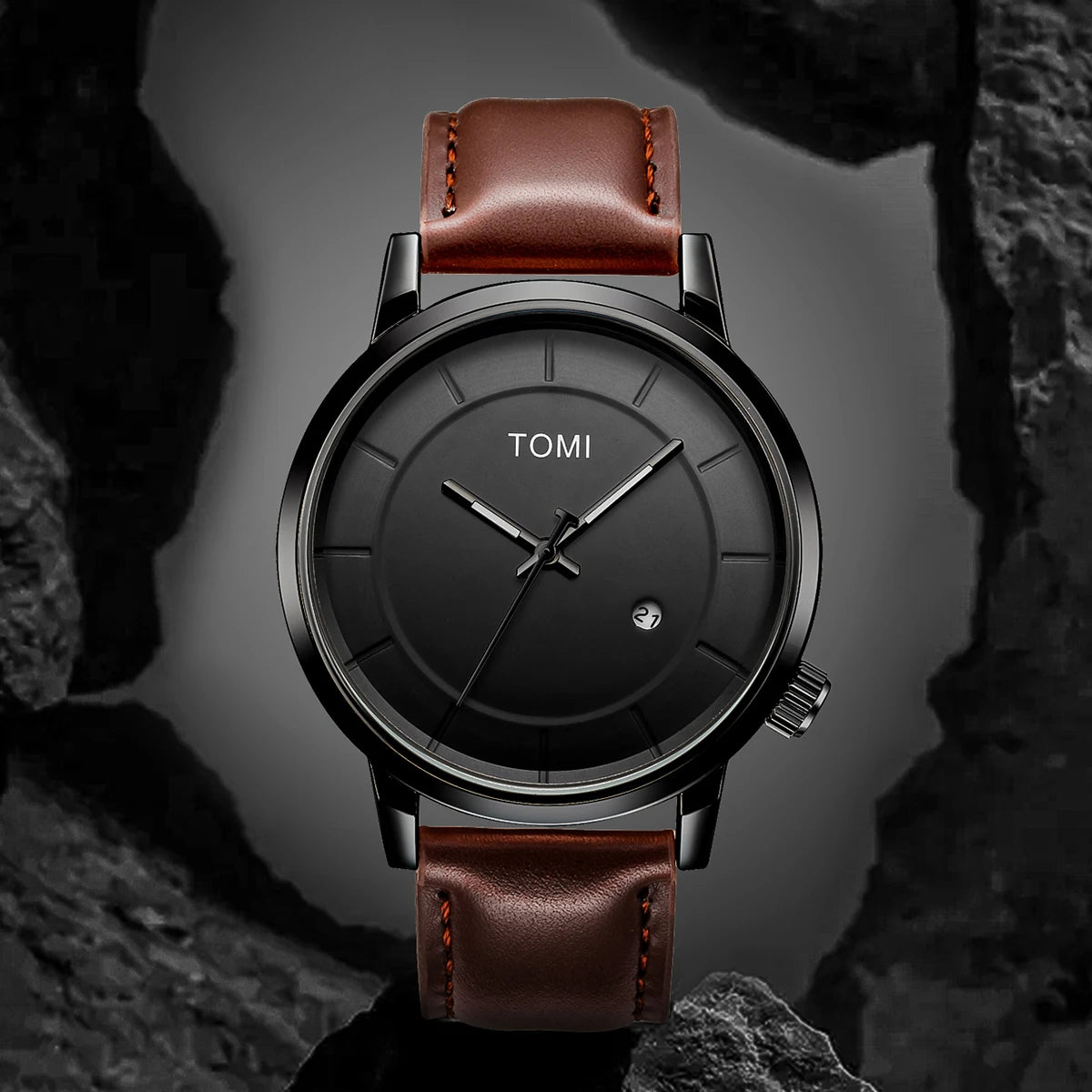 TOMI Relógio Masculino de Luxo Moda Original Marca Negócios Relógio de Quartzo Masculino