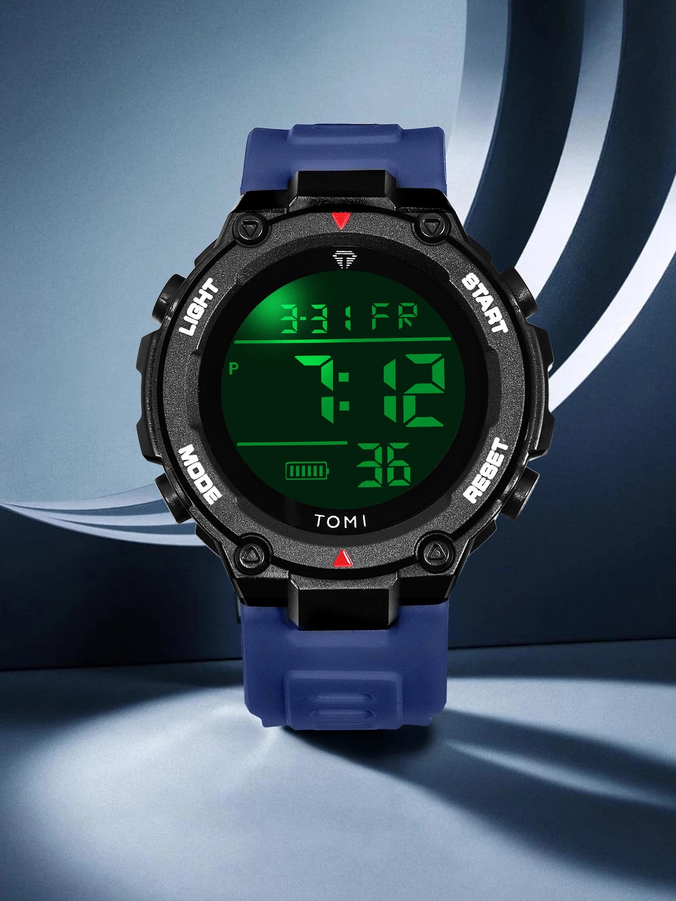 TOMI Relógio Digital Tático Militar Verde Preto 4 Botões Modos Esportivos À Prova de Choque À Prova D 'Água Caminhadas Ao Ar Livre