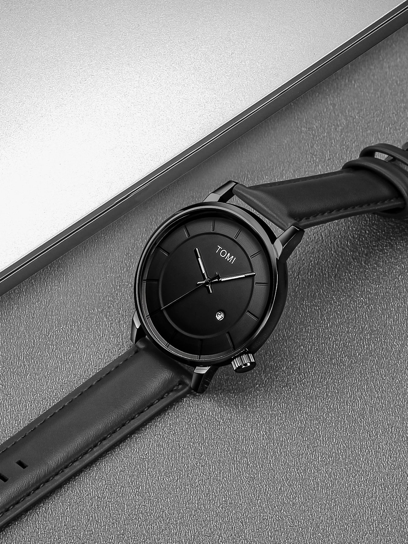 TOMI Relógio Masculino de Luxo Moda Original Marca Negócios Relógio de Quartzo Masculino