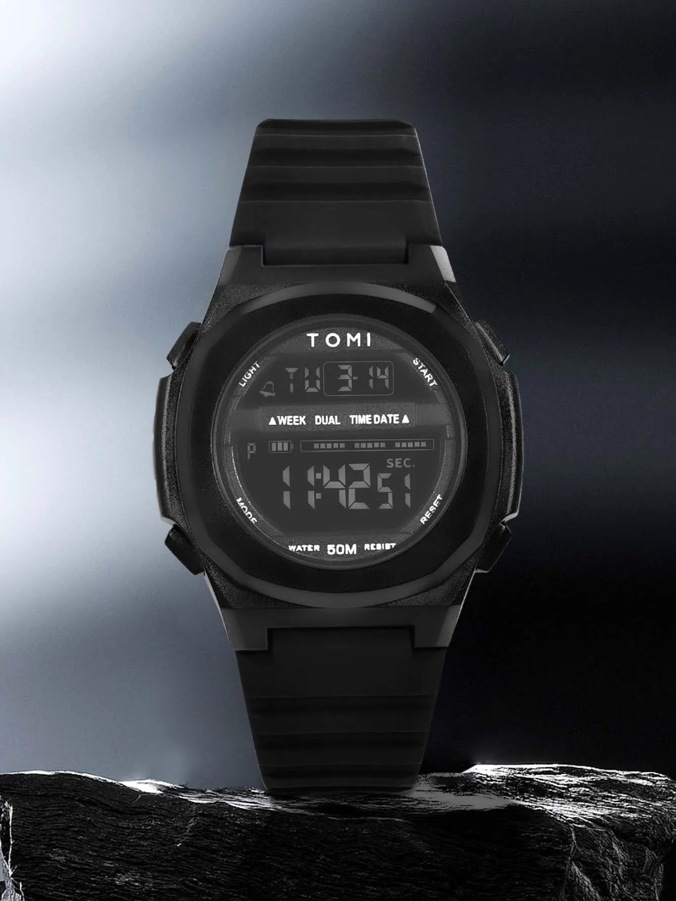 TOMI Moda Minimalista Relógio Digital Masculino e Feminino Data Esportes ao Ar Livre Relógio Eletrônico Estudante À Prova D 'Água