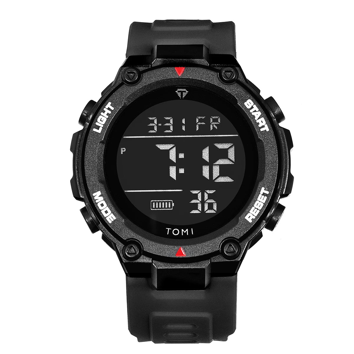 TOMI Relógio Digital Tático Militar Verde Preto 4 Botões Modos Esportivos À Prova de Choque À Prova D 'Água Caminhadas Ao Ar Livre