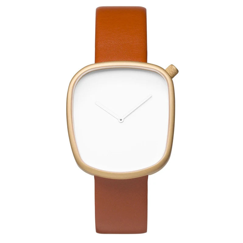 Tomi relógio minimalista masculino quadrado moda ultra fino relógio minimalista feminino de alta qualidade elegante relógio de quartzo presente