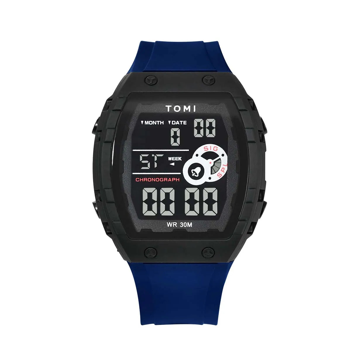 TOMI Esporte Masculino Multi funcional Relógio Esportivo Ao Ar Livre À Prova D 'Água Data Luminosa LED Digital Estudante Relógio Eletrônico