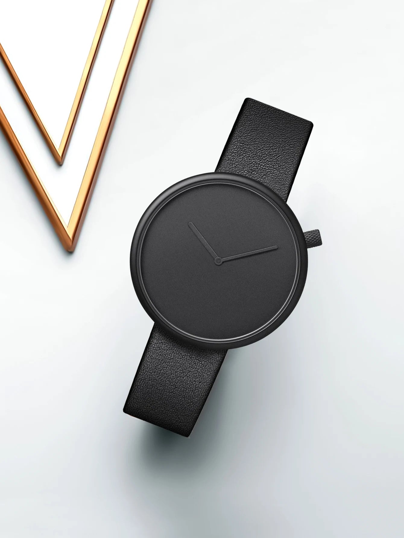 Tomi feminino estilo minimalista relógio de couro feminino pequeno disco scaleless moda relógio minimalista feminino lazer relógio de quartzo