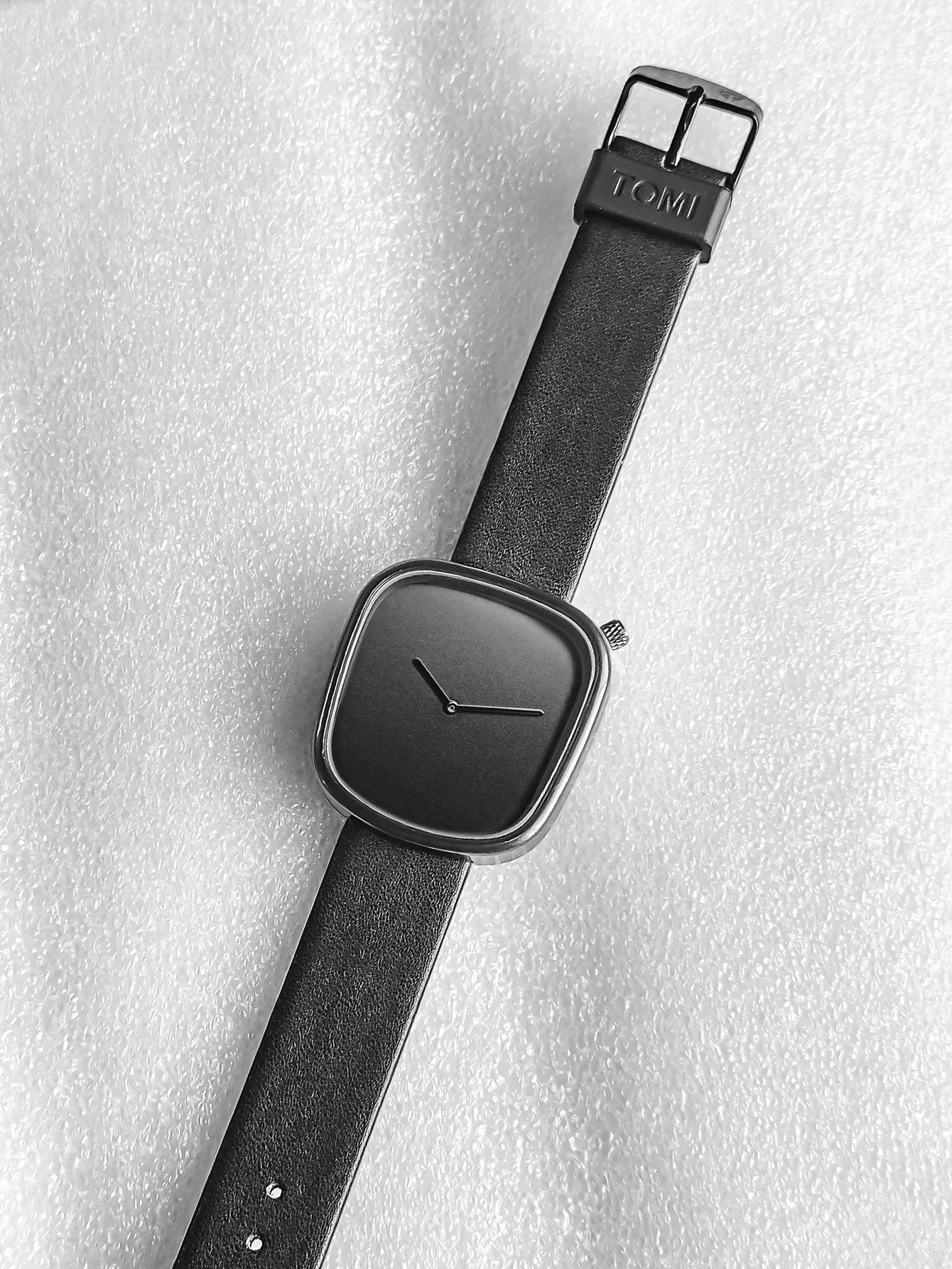 Tomi relógio minimalista masculino quadrado moda ultra fino relógio minimalista feminino de alta qualidade elegante relógio de quartzo presente