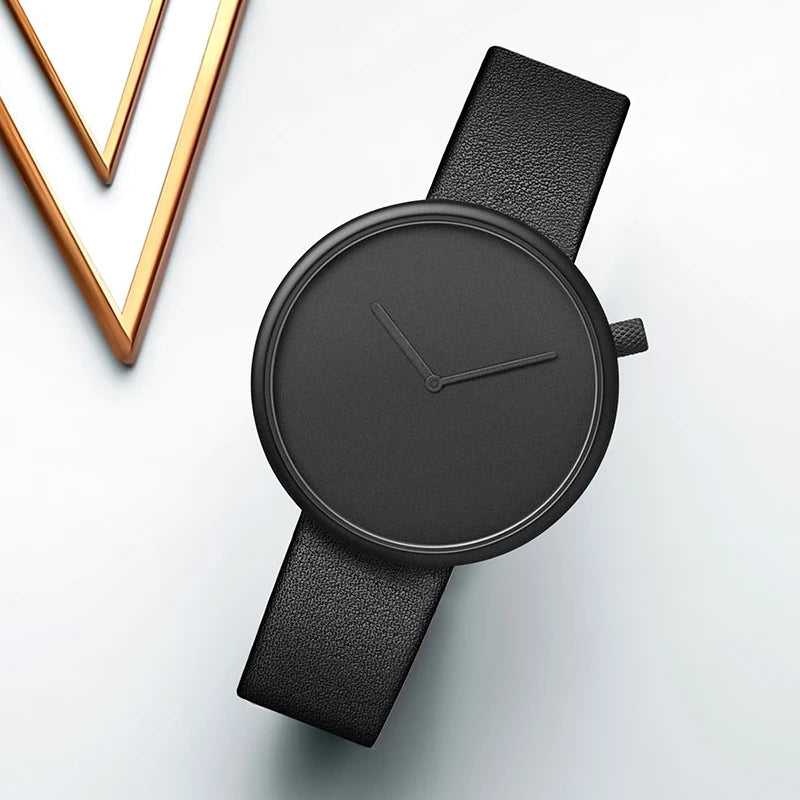 Tomi feminino estilo minimalista relógio de couro feminino pequeno disco scaleless moda relógio minimalista feminino lazer relógio de quartzo