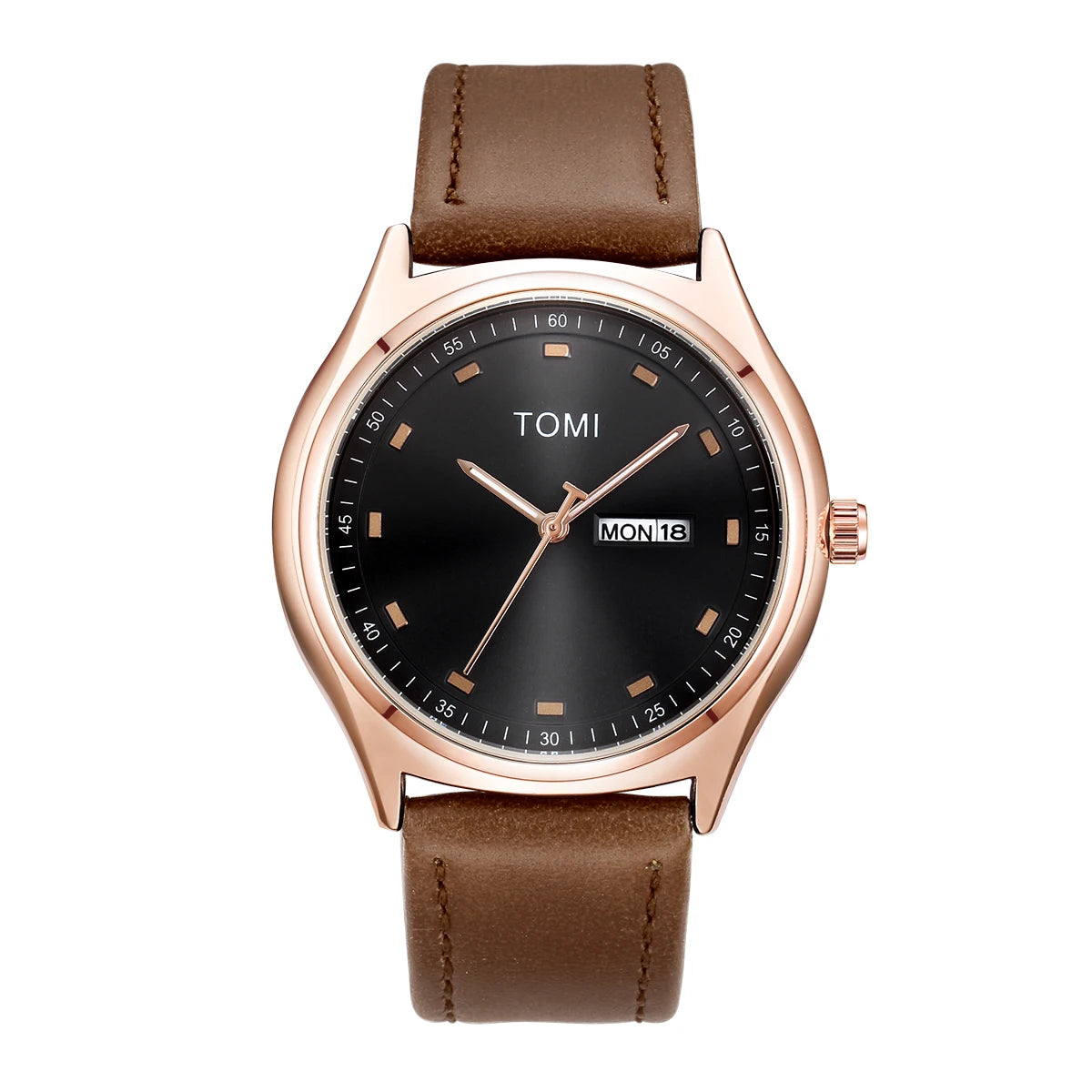Tomi relógio masculino minimalista negócios casual relógio de quartzo masculino e feminino calendário elegante e versátil relógio de quartzo