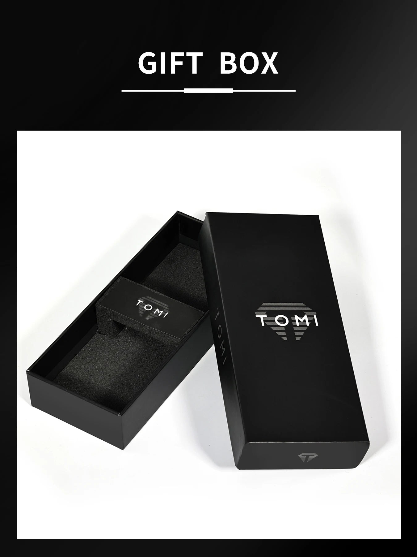 Relógio de quartzo com design oco simples da moda TOMI