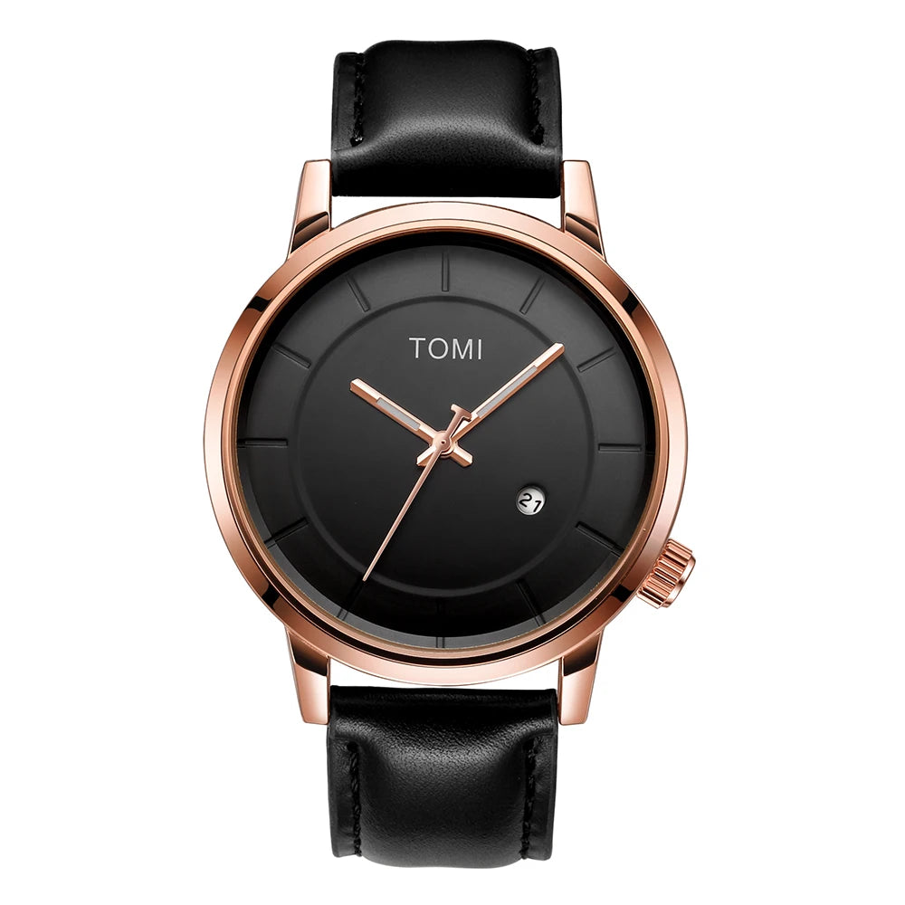 TOMI Relógio Masculino de Luxo Moda Original Marca Negócios Relógio de Quartzo Masculino
