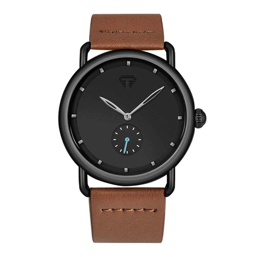 Tomi moda masculina relógio minimalista clássico mostrador redondo relógio de quartzo masculino versátil relógio de alta qualidade reloj festival presente