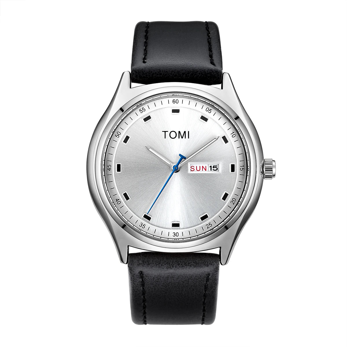 Tomi relógio masculino minimalista negócios casual relógio de quartzo masculino e feminino calendário elegante e versátil relógio de quartzo