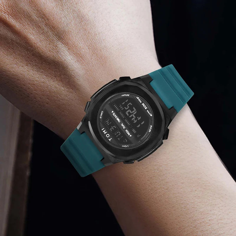 TOMI Moda Minimalista Relógio Digital Masculino e Feminino Data Esportes ao Ar Livre Relógio Eletrônico Estudante À Prova D 'Água