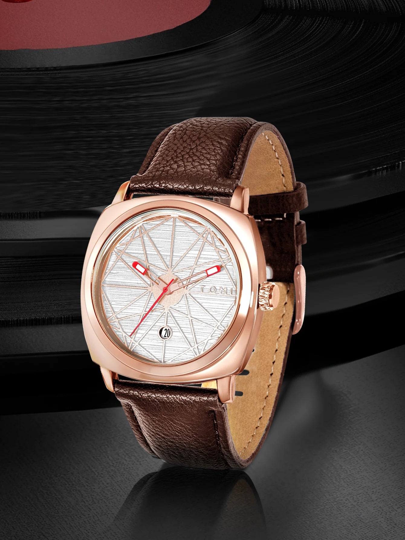 Tomi 2024 novo 2 pçs relógio masculino pulseira presente conjunto de luxo negócios versátil calendário relógio quartzo masculino e relógio presente reloj