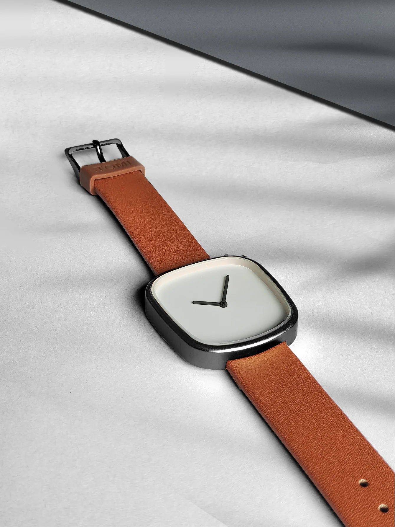 Tomi relógio minimalista masculino quadrado moda ultra fino relógio minimalista feminino de alta qualidade elegante relógio de quartzo presente