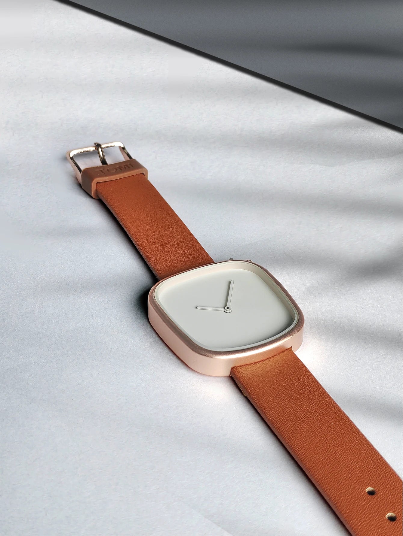 Tomi relógio minimalista masculino quadrado moda ultra fino relógio minimalista feminino de alta qualidade elegante relógio de quartzo presente