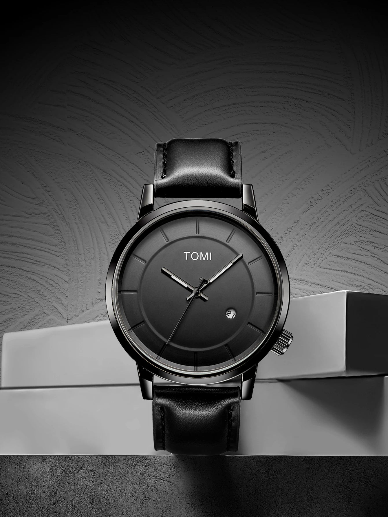 TOMI Relógio Masculino de Luxo Moda Original Marca Negócios Relógio de Quartzo Masculino