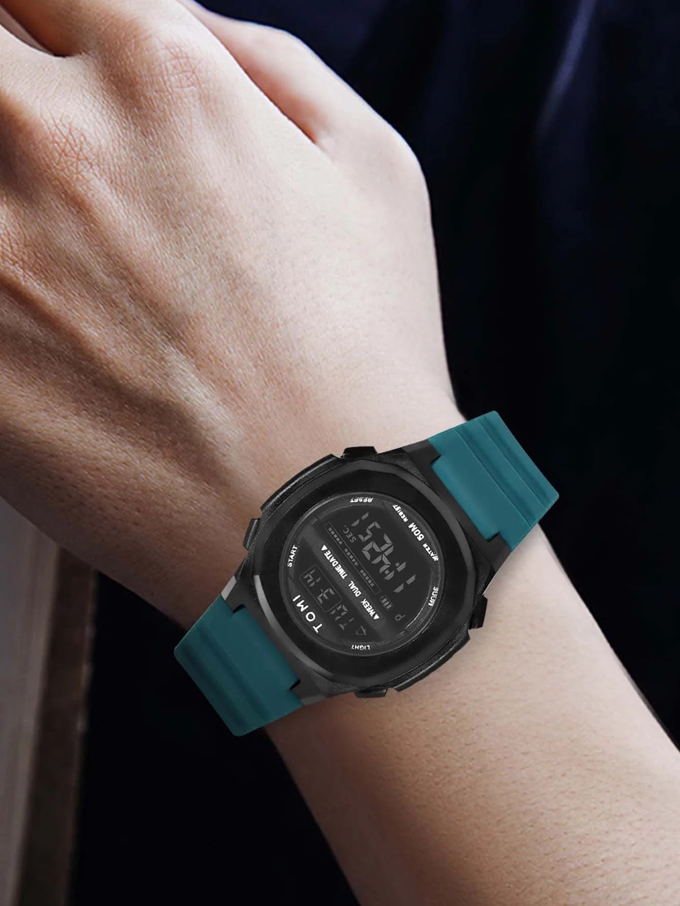 TOMI Moda Minimalista Relógio Digital Masculino e Feminino Data Esportes ao Ar Livre Relógio Eletrônico Estudante À Prova D 'Água