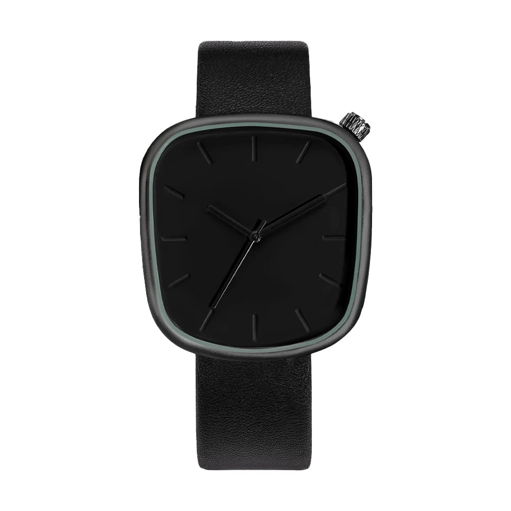 TOMI Relógio Minimalista Masculino Moda Versátil Relógio Quadrado Masculino e Feminino Escala Preto e Branco Relógio de Quartzo Premium