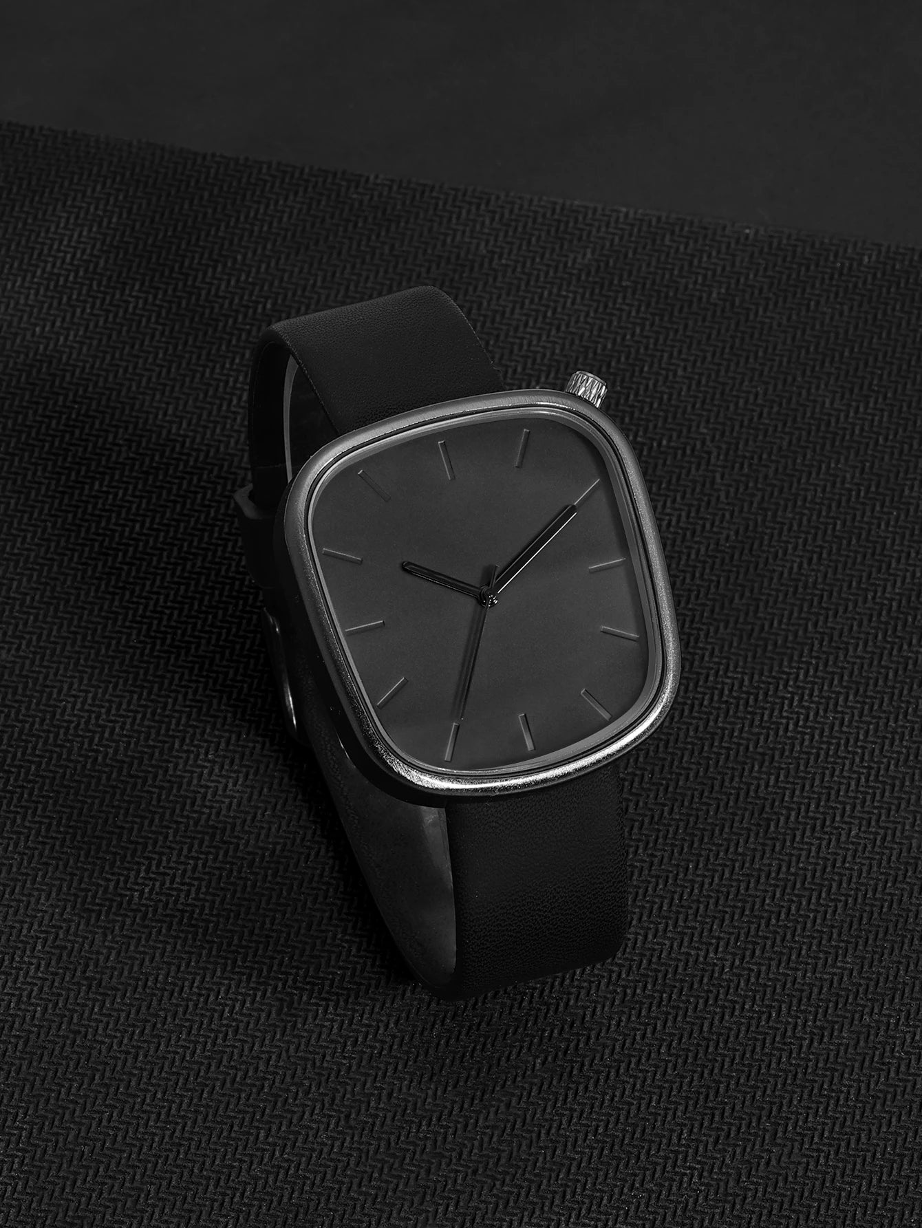 TOMI Relógio Minimalista Masculino Moda Versátil Relógio Quadrado Masculino e Feminino Escala Preto e Branco Relógio de Quartzo Premium
