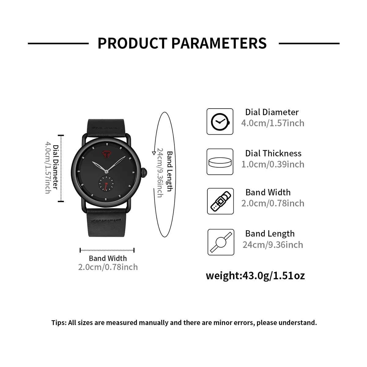 Tomi moda masculina relógio minimalista clássico mostrador redondo relógio de quartzo masculino versátil relógio de alta qualidade reloj festival presente