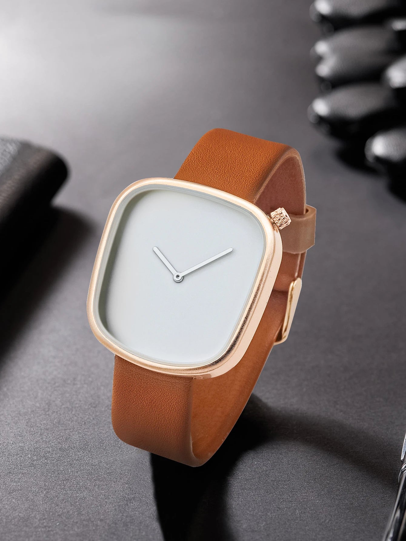 Tomi relógio minimalista masculino quadrado moda ultra fino relógio minimalista feminino de alta qualidade elegante relógio de quartzo presente