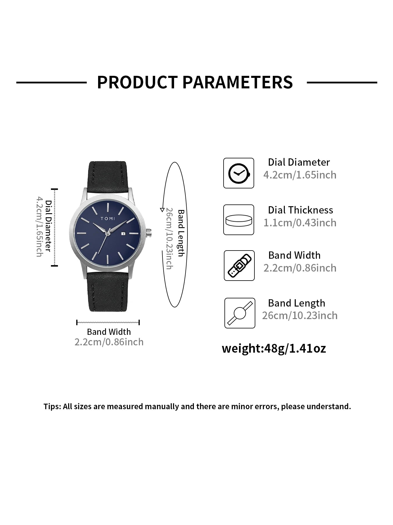 Venda quente tomi masculino 4 pçs caixa de presente conjunto relógio minimalista casual masculino relógio de quartzo gravata clipe manga fivela relógio presente relojes