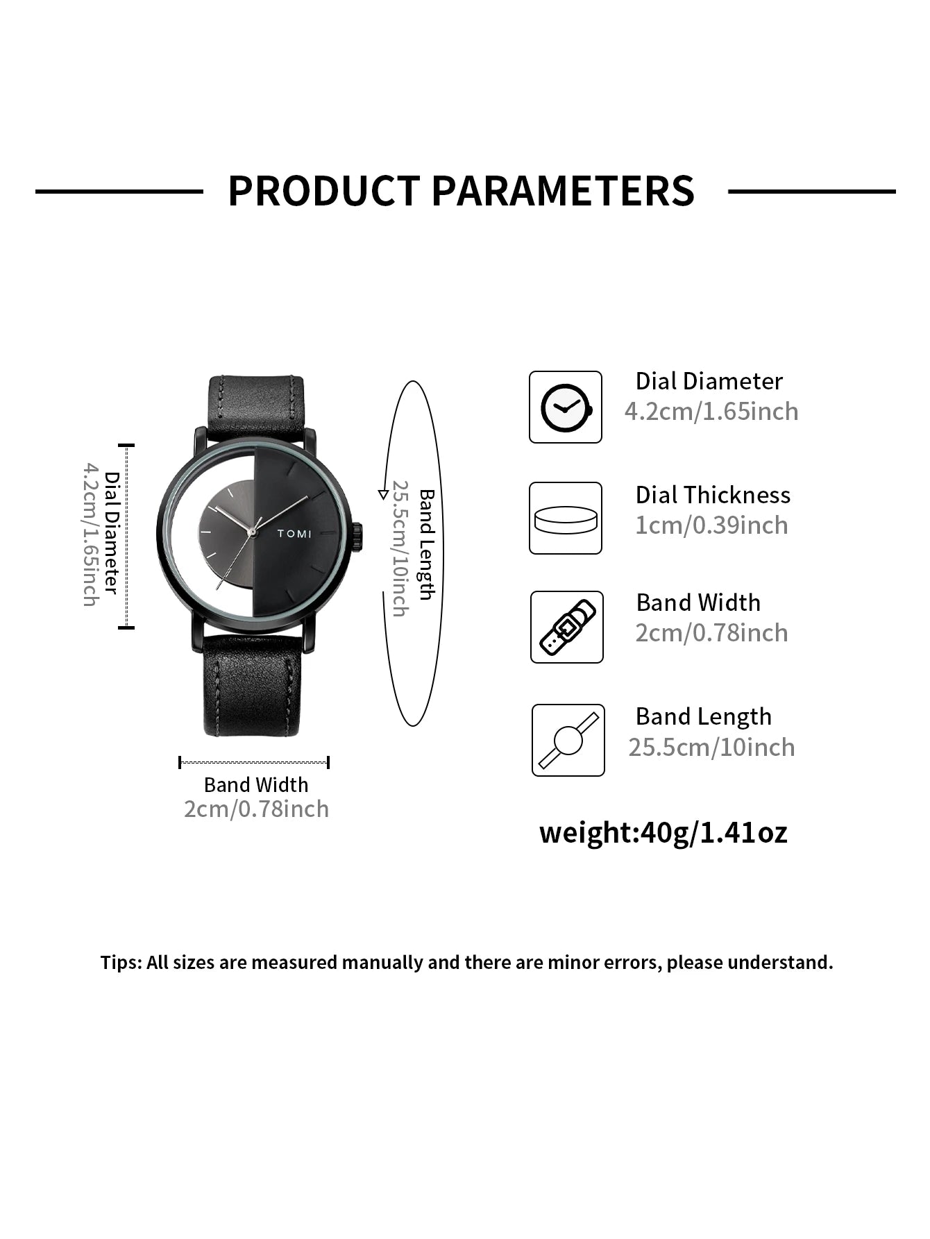 Tomi 3 pçs conjunto de caixa de presente de negócios de luxo relógio masculino carteira simples lazer criativo oco dial relógio de quartzo relógio presentes