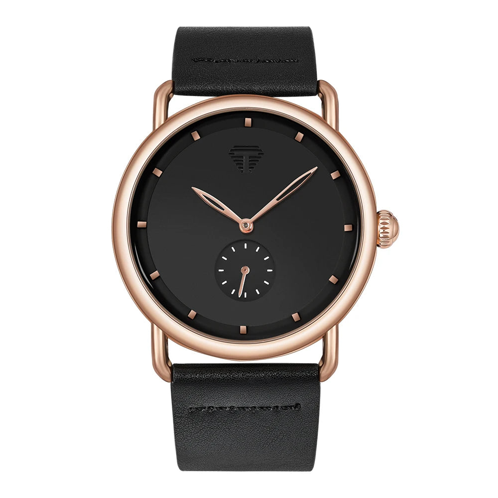 Tomi moda masculina relógio minimalista clássico mostrador redondo relógio de quartzo masculino versátil relógio de alta qualidade reloj festival presente