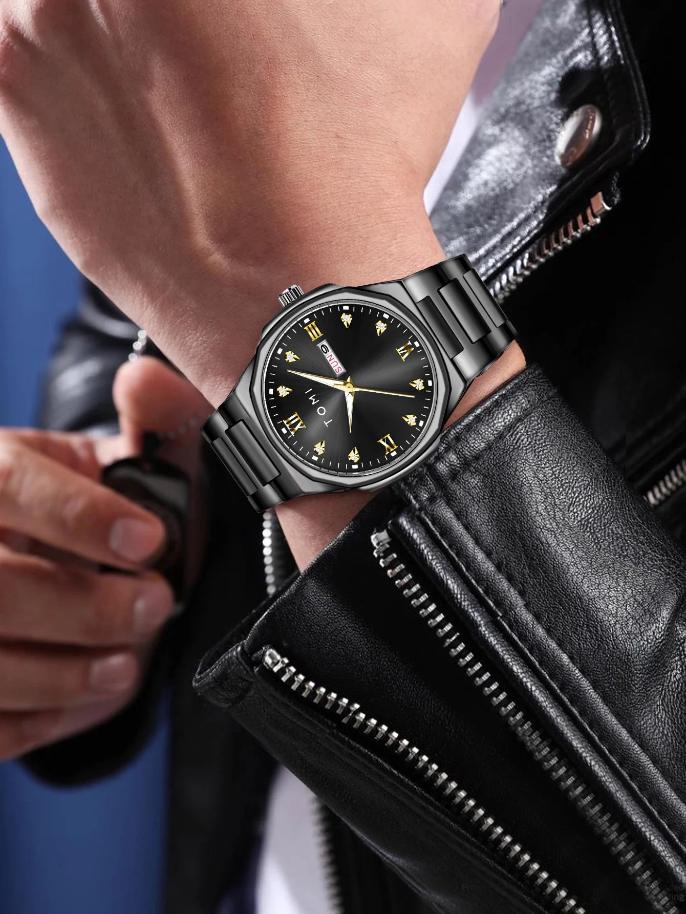 Relógio masculino TOMI moda minimalista luxuoso relógio de pulso masculino relógio de quartzo