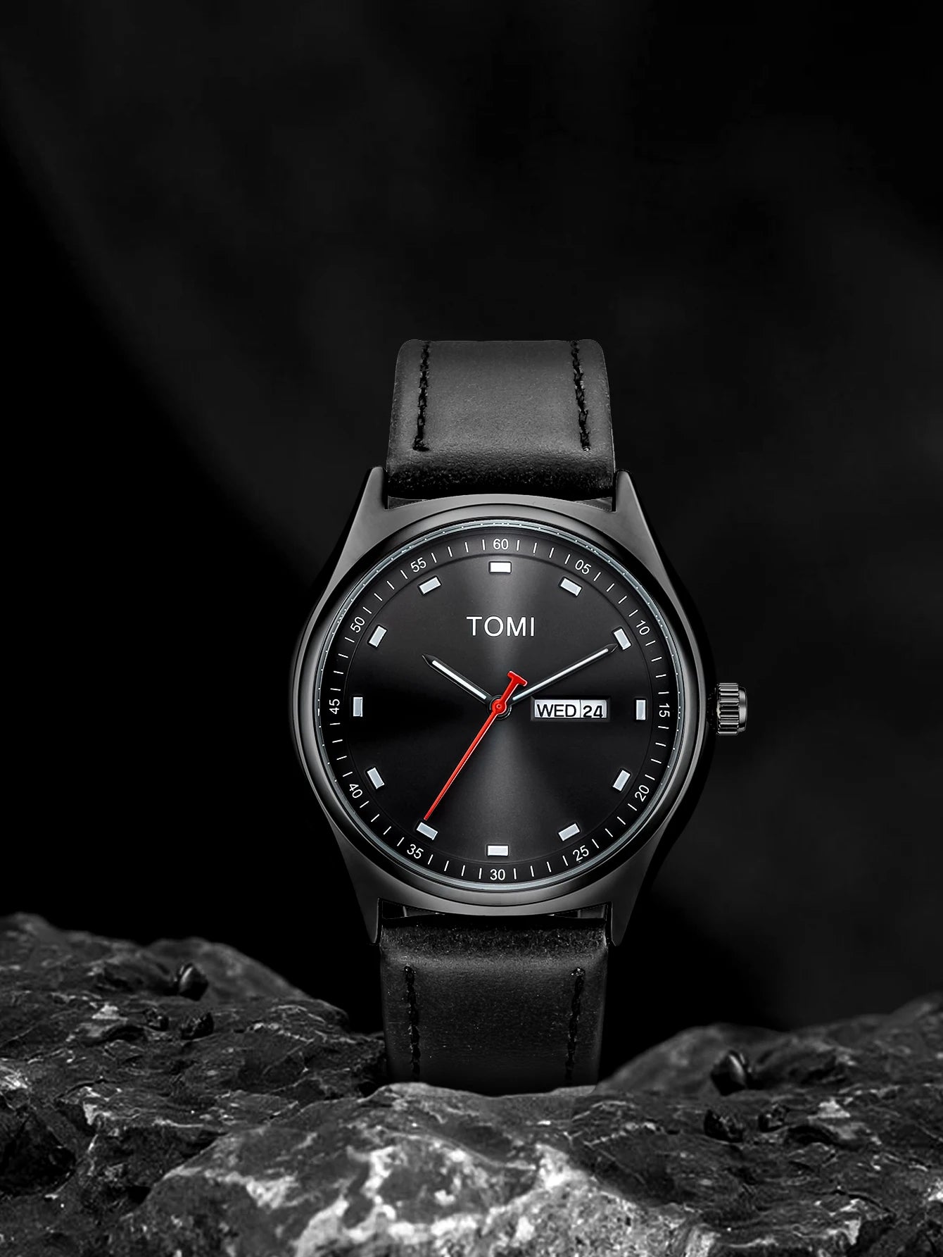 Tomi relógio masculino minimalista negócios casual relógio de quartzo masculino e feminino calendário elegante e versátil relógio de quartzo