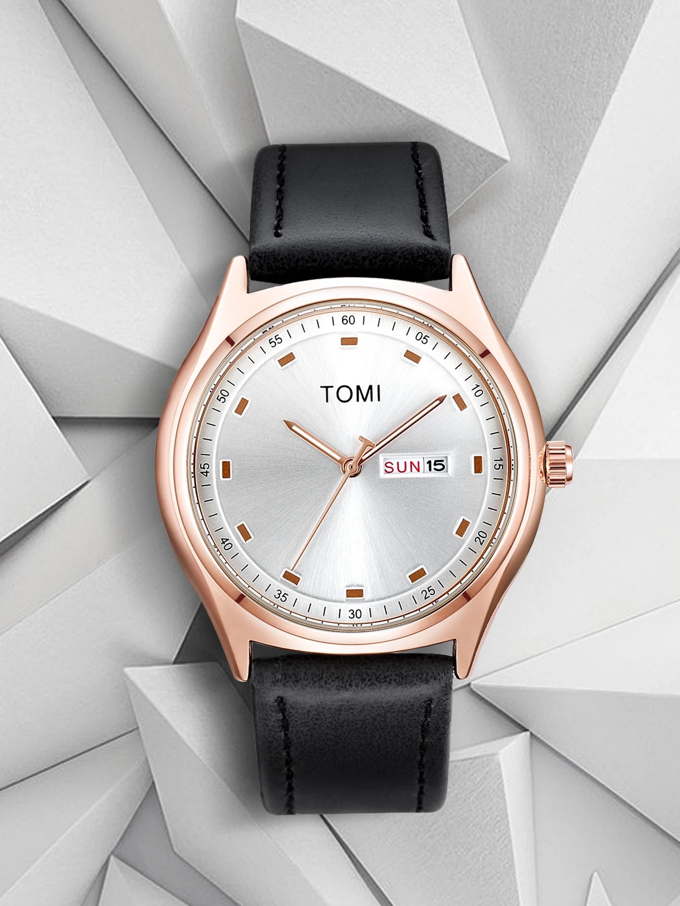 Tomi relógio masculino minimalista negócios casual relógio de quartzo masculino e feminino calendário elegante e versátil relógio de quartzo