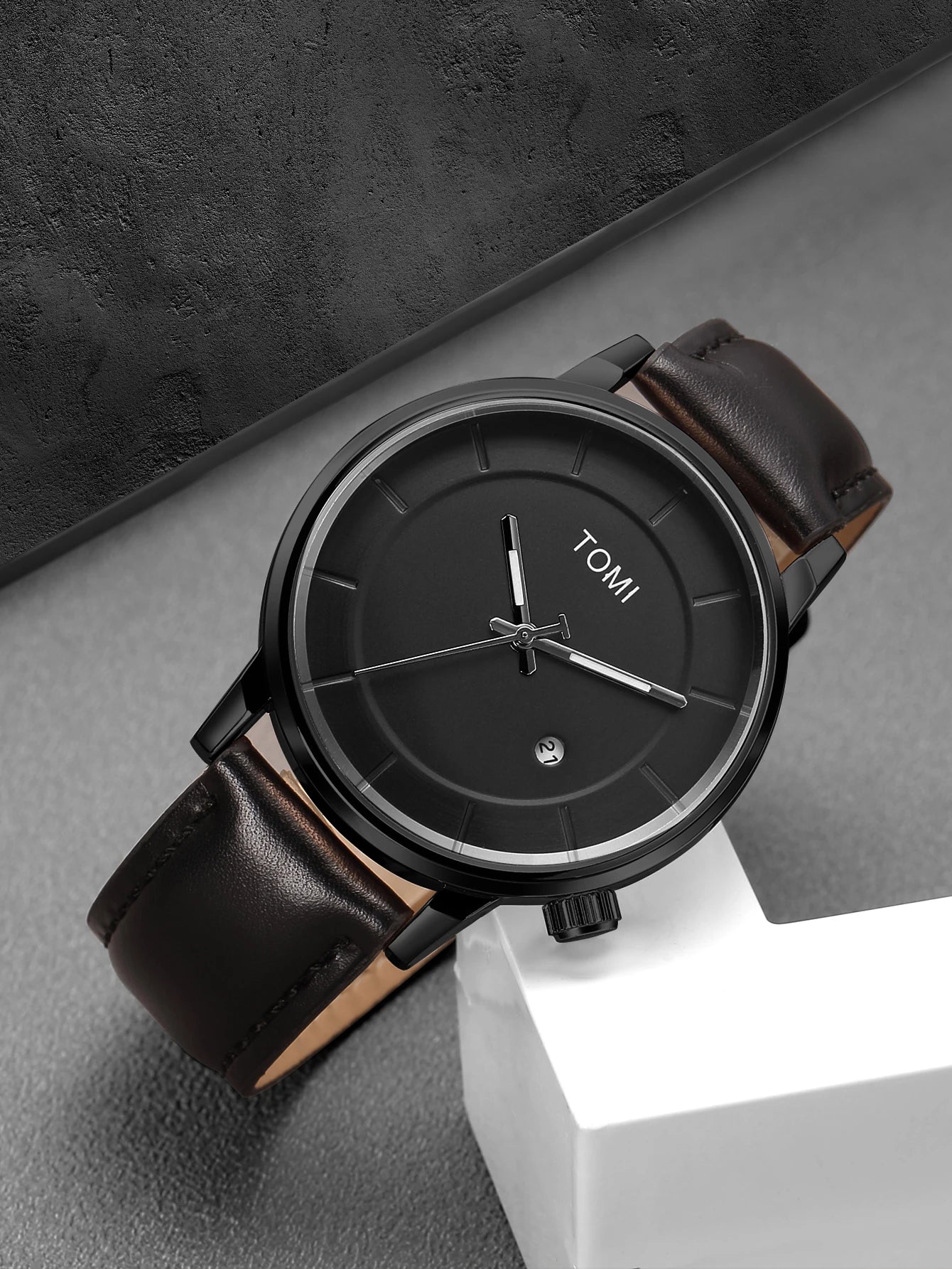 TOMI Relógio Masculino de Luxo Moda Original Marca Negócios Relógio de Quartzo Masculino