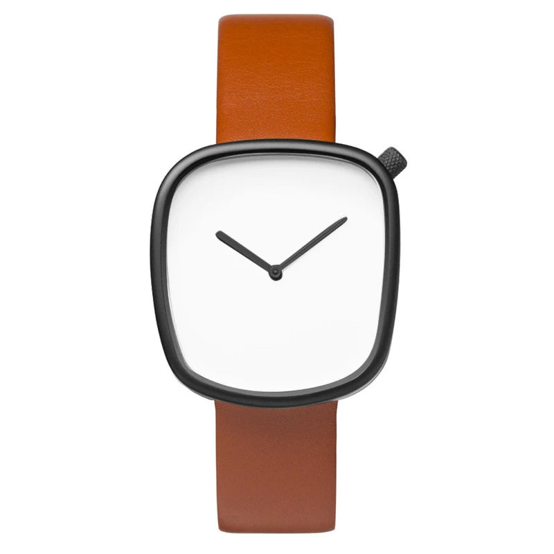 Tomi relógio minimalista masculino quadrado moda ultra fino relógio minimalista feminino de alta qualidade elegante relógio de quartzo presente