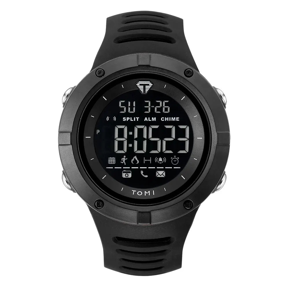 Relógio masculino TOMI Night Glow à prova d'água moda digital TPU material relógio esportivo