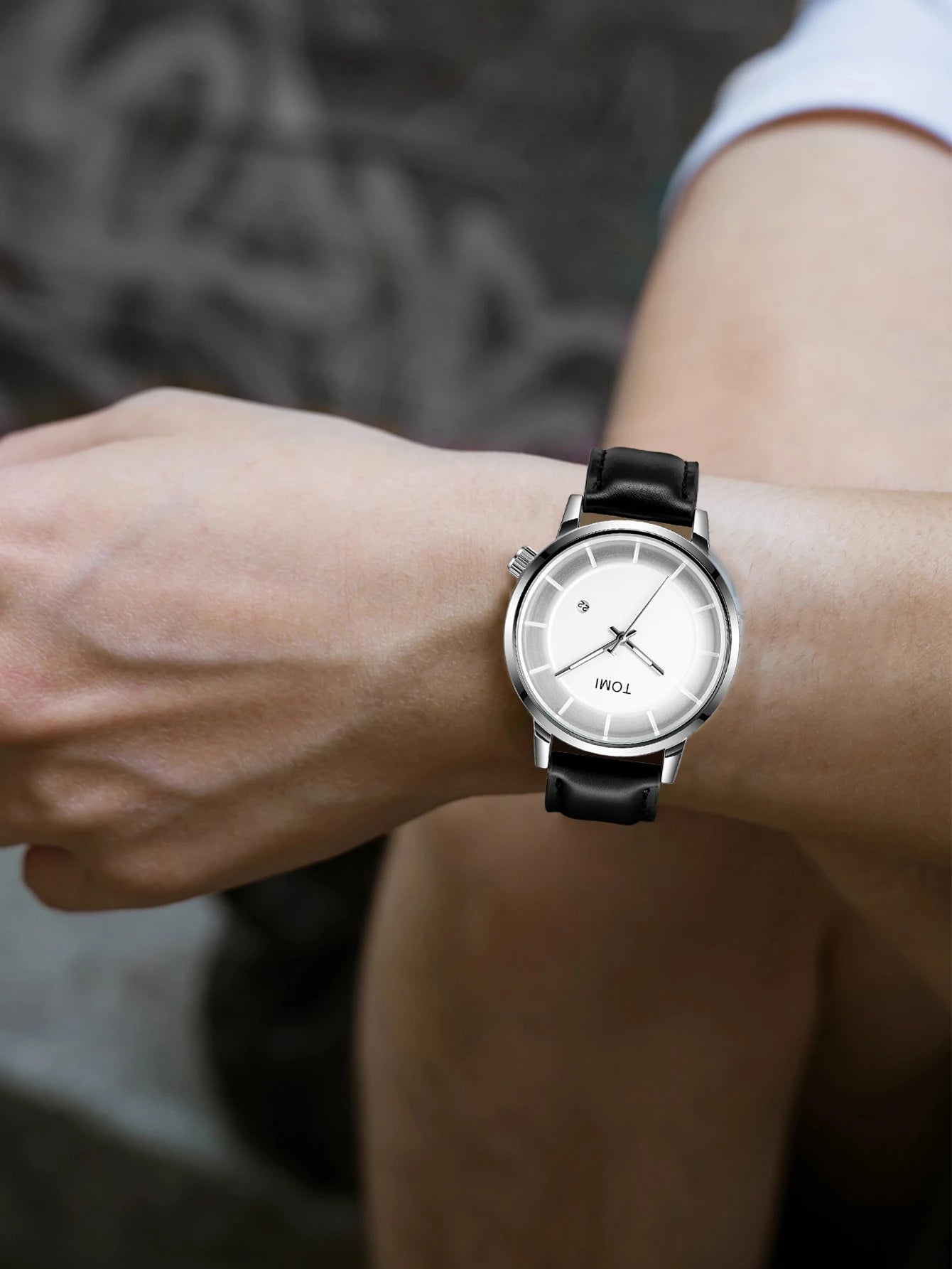 TOMI Relógio Masculino de Luxo Moda Original Marca Negócios Relógio de Quartzo Masculino