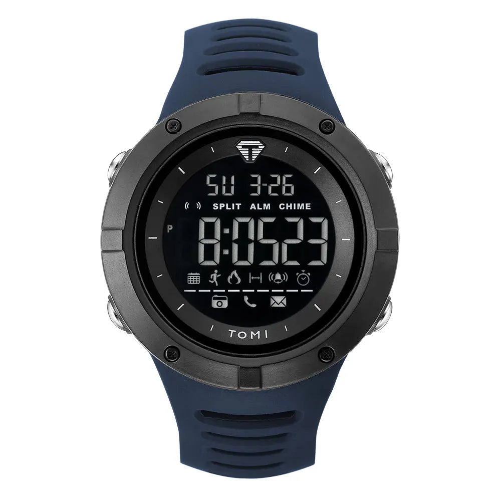 Relógio masculino TOMI Night Glow à prova d'água moda digital TPU material relógio esportivo
