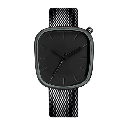 TOMI Relógio Minimalista Masculino Moda Versátil Relógio Quadrado Masculino e Feminino Escala Preto e Branco Relógio de Quartzo Premium