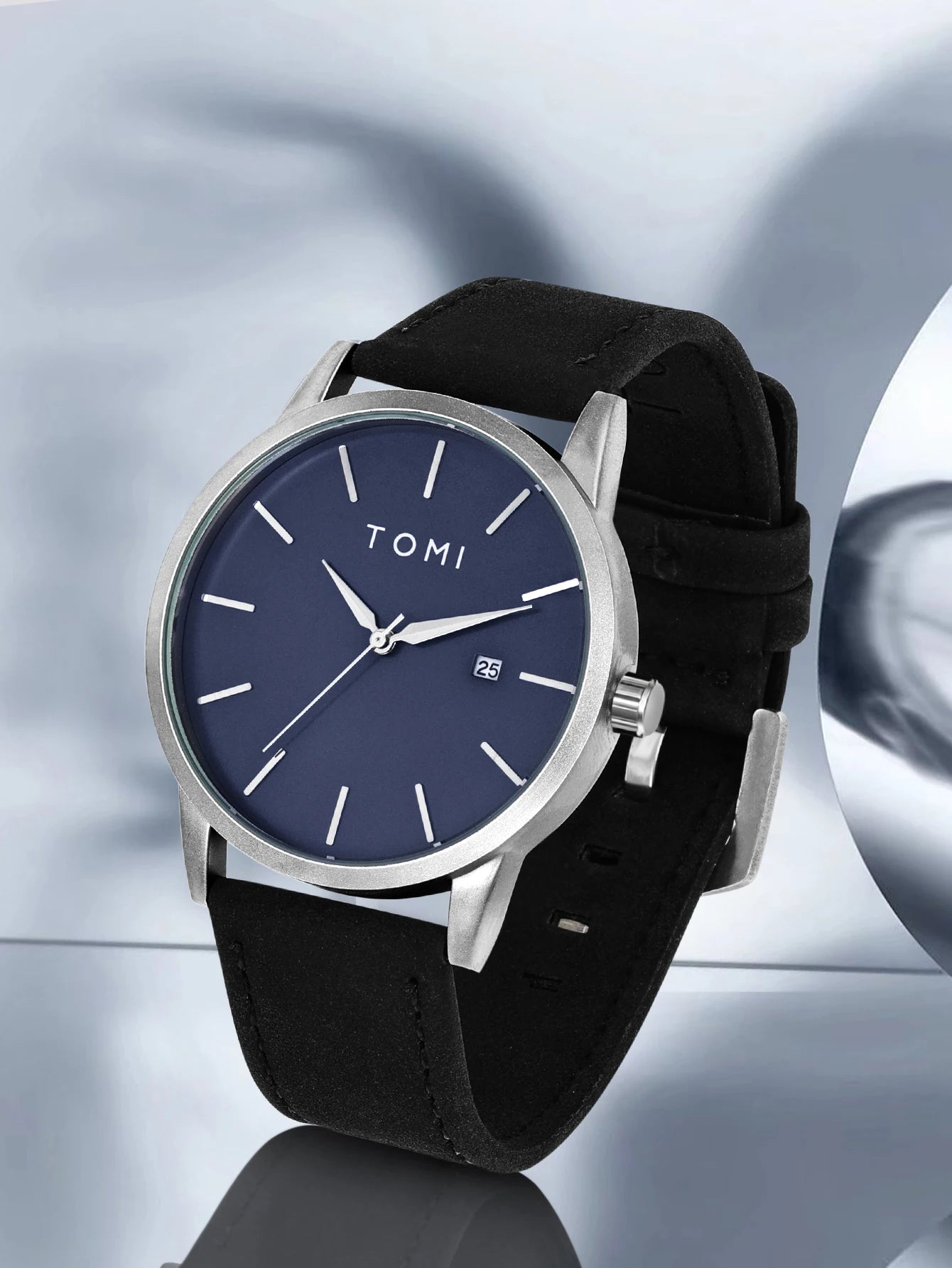 Venda quente tomi masculino 4 pçs caixa de presente conjunto relógio minimalista casual masculino relógio de quartzo gravata clipe manga fivela relógio presente relojes