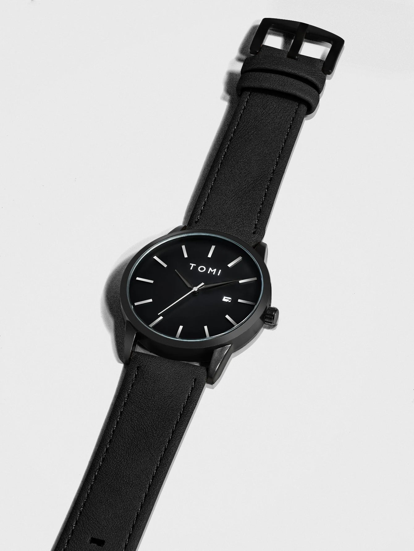 Venda quente tomi masculino 4 pçs caixa de presente conjunto relógio minimalista casual masculino relógio de quartzo gravata clipe manga fivela relógio presente relojes