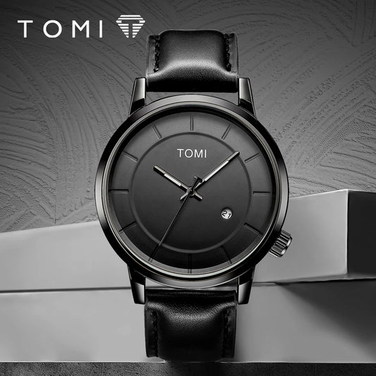 TOMI Relógio Masculino de Luxo Moda Original Marca Negócios Relógio de Quartzo Masculino