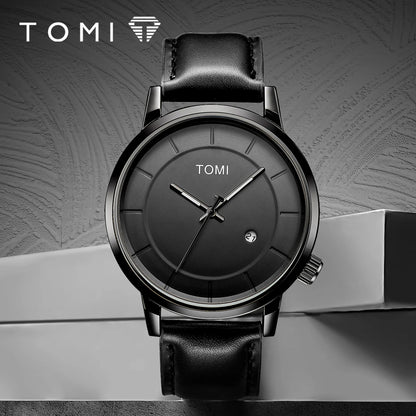 TOMI Relógio Masculino de Luxo Moda Original Marca Negócios Relógio de Quartzo Masculino